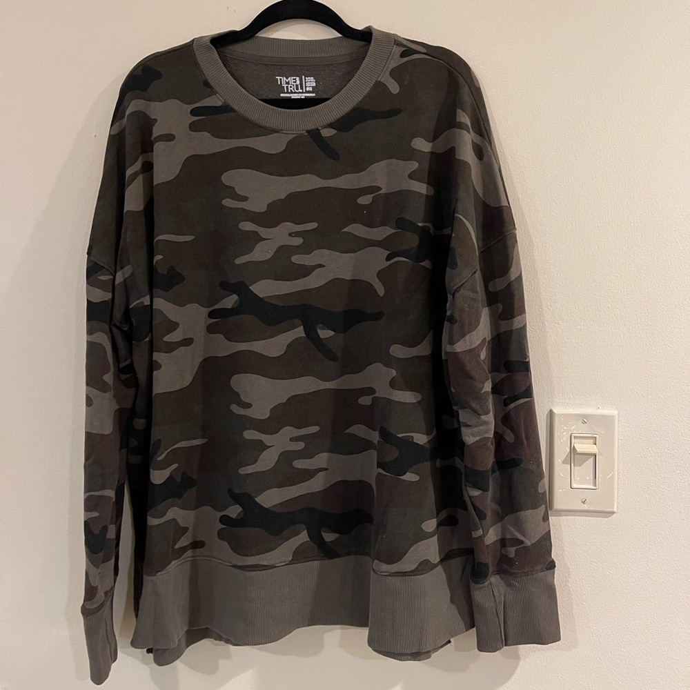 Time and true camp sweatshirt